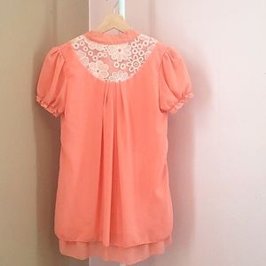 Vintage 90's swing top, peach